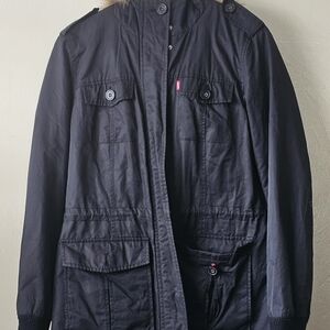Levi's Black Military Field Coat